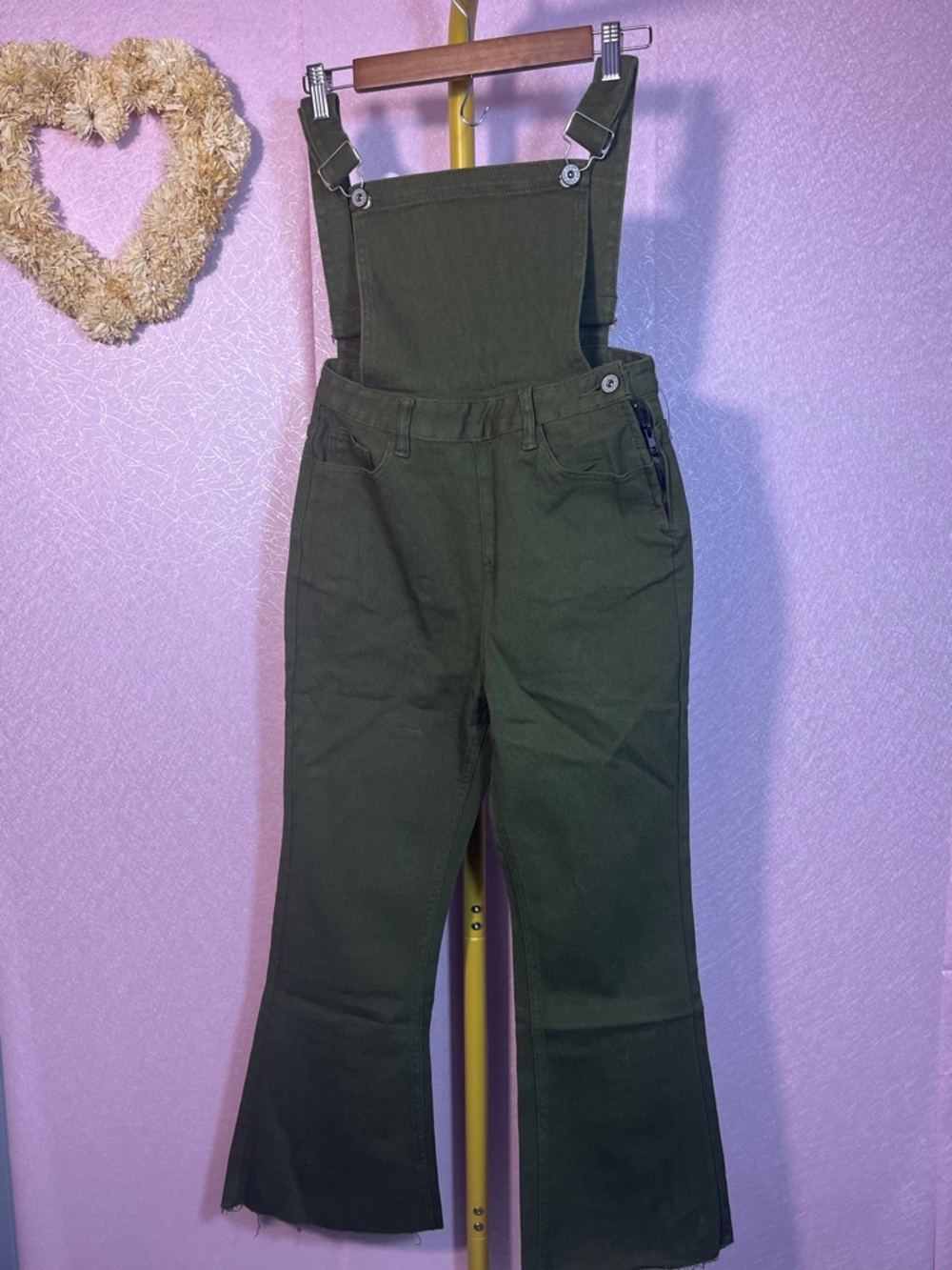 Umgee Olive Green Bib Overalls - NWT